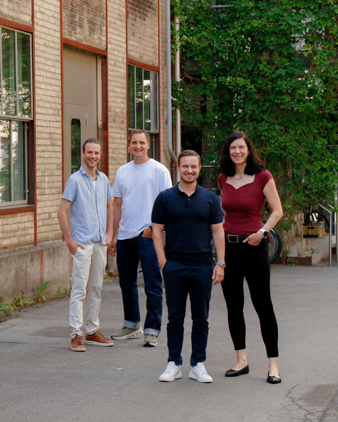 Nicolas, Thomas, Joel und Emanuela